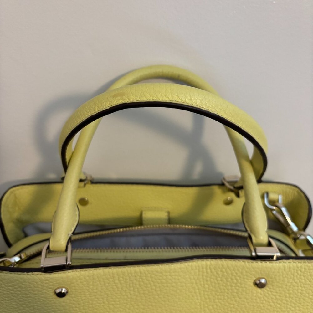 Kate Spade Leila Medium Light Yellow Triple Compartment Satchel - Picture 7 of 13